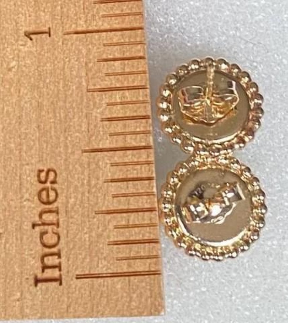 Primal Flame Ammolite Stud Earrings - 3