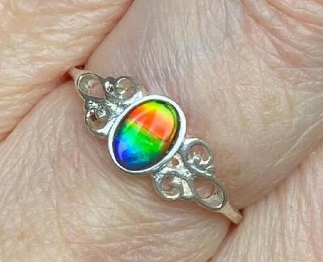 Radiant Eclipse Ammolite Ring - 2