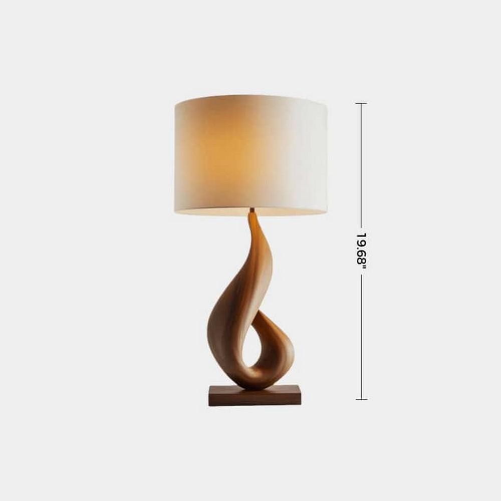 Wood Twisted Loop Lamp - 2