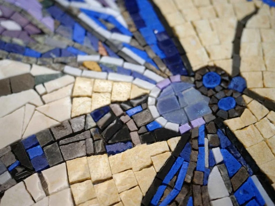 Blue Dragonfly Mosaic - 2