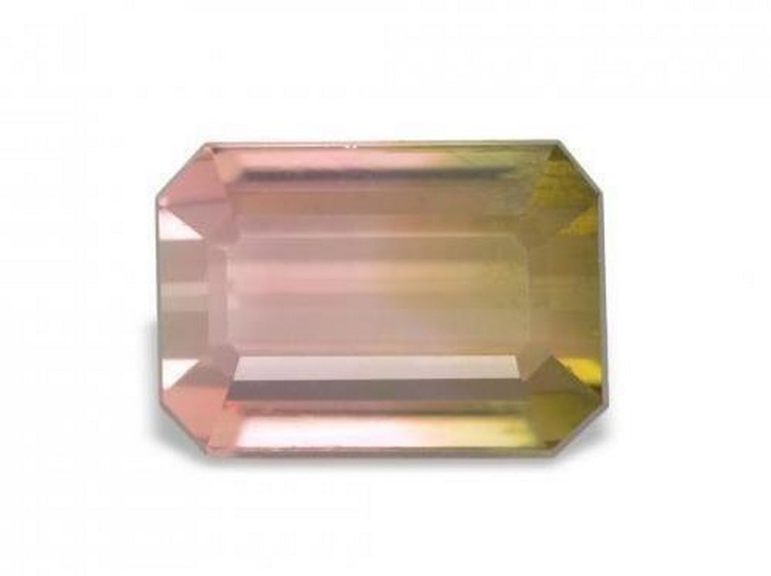 2.04 ct Octagon / Emerald Cut Natural Watermelon Tourmaline Gemstone: 2.04 ct Octagon / Emerald Cut Natural Watermelon Tourmaline Gemstone Presenting the 2.04 ct Octagon / Emerald Cut Natural Watermelon Tourmaline, a vibrant and exquisite gemstone showcasing the unique