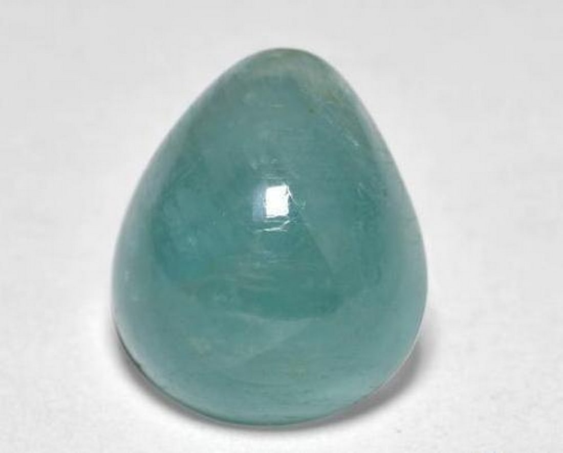 4.27 ct Natural Turquoise Grandidierite, Pear Shape, Translucent, Madagascar (1 of 3)