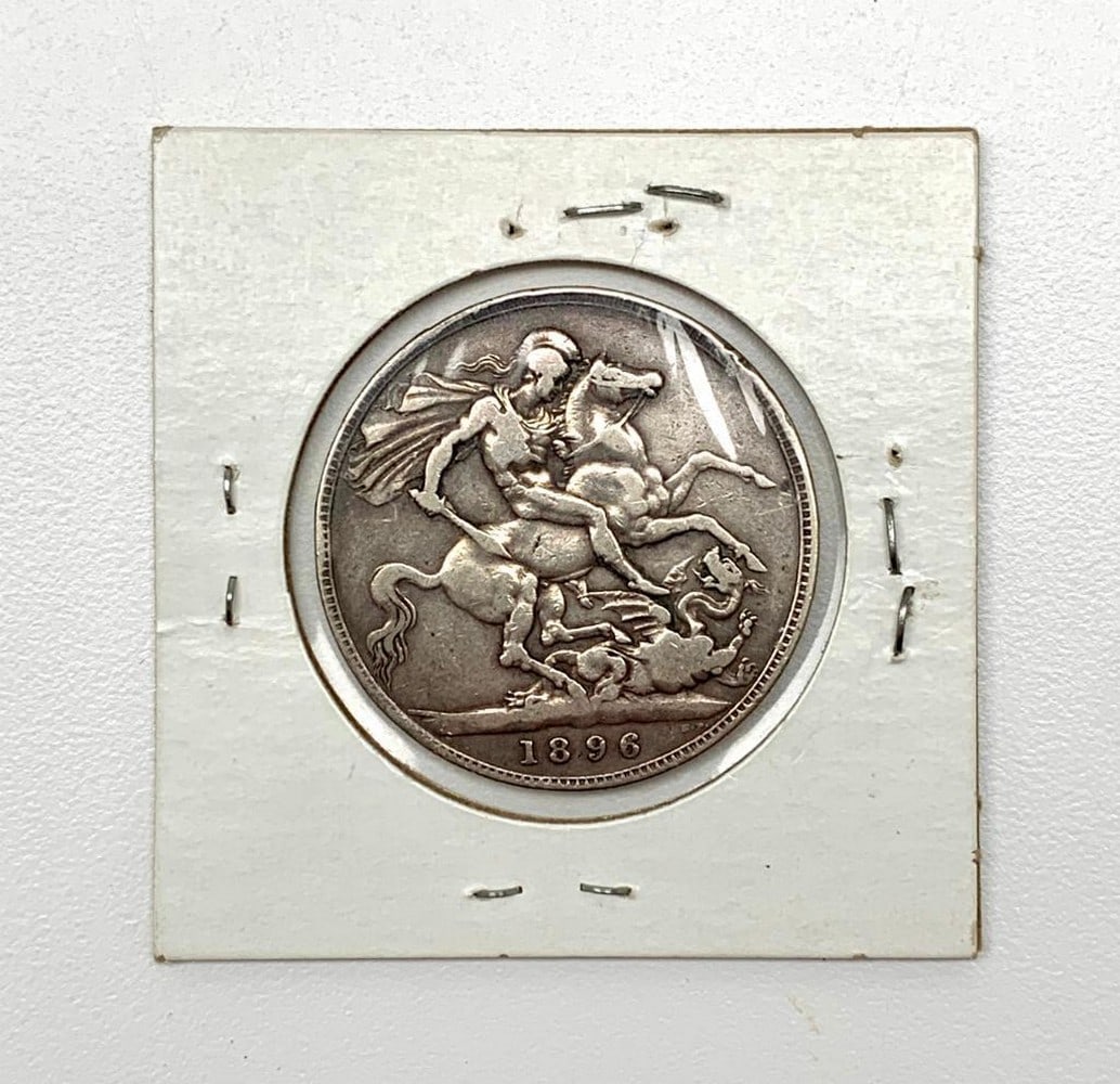 1896 1 CROWN - VICTORIA 3RD PORTRAIT (1 of 2)