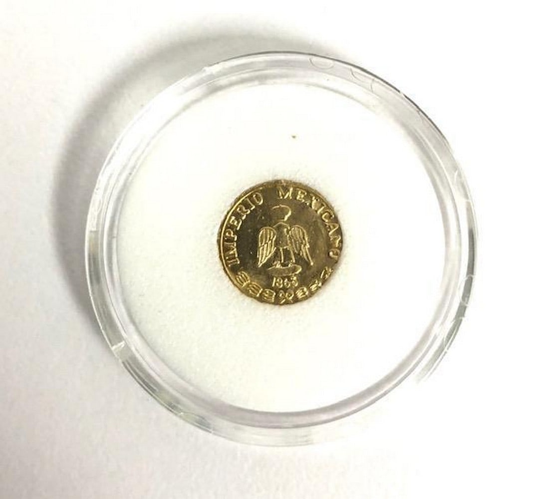 1865 Mexico Maximilian Maximiliano Empire Imperio Coin (1 of 2)
