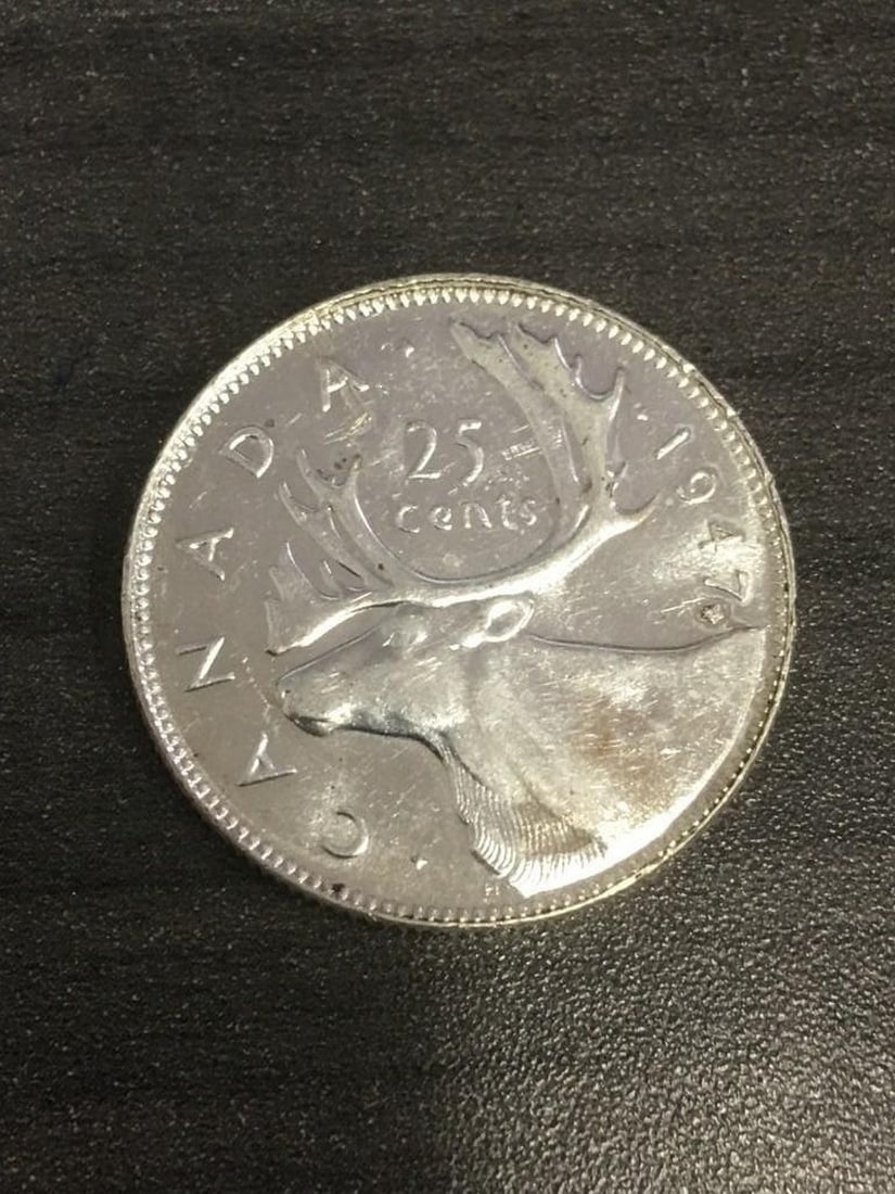 1947 ML Canadian Silver 25 Cent Coin MS-62 (1 of 2)