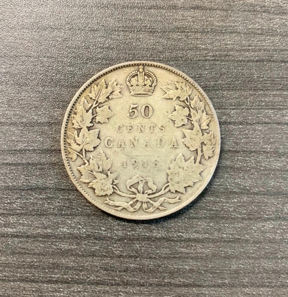 1918 50 CENTS - GEORGE V (1 of 2)