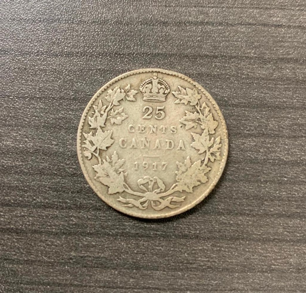 1917 25 CENTS - GEORGE V (1 of 2)
