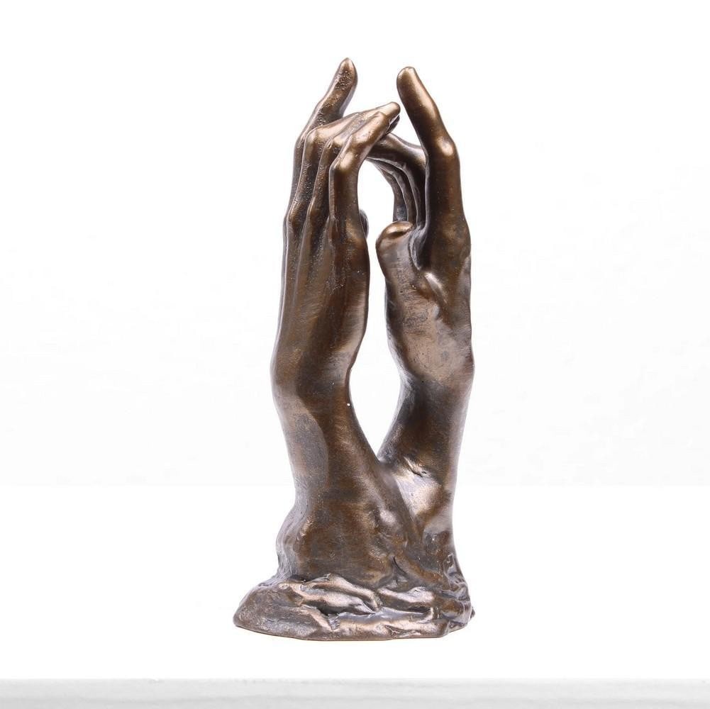 The Secret Hand Inspired by Rodin Cold Cast Bronze Sculpture - (0.5lbs): The Secret Hand Inspired by Rodin Cold Cast Bronze Sculpture - (0.5lbs) This cold cast bronze sculpture, The Secret Hand by Rodin, is crafted with bronze powder and designer resin, ensuring a