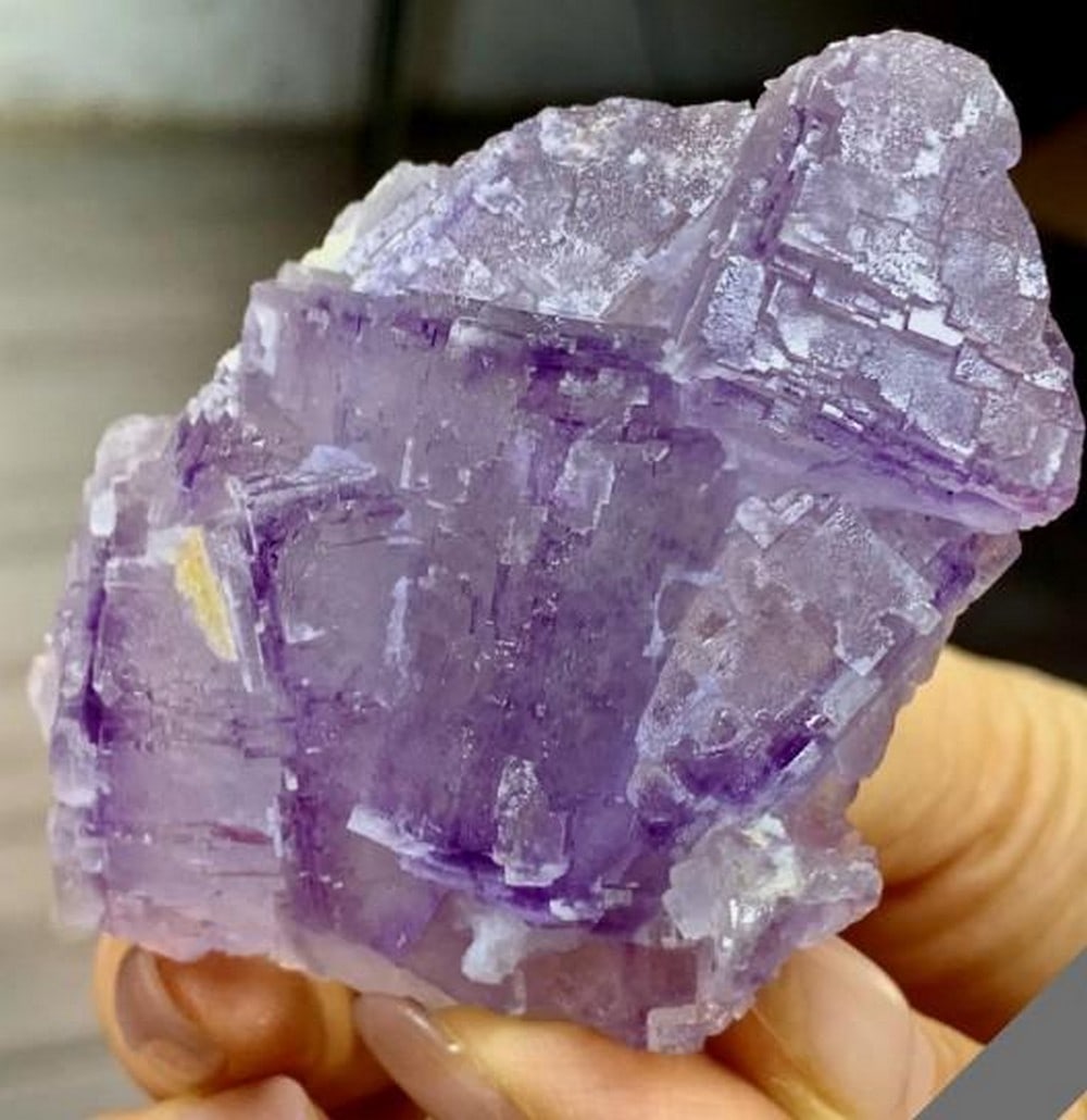 Purple-Blue Fluorite Cube Cluster - 2