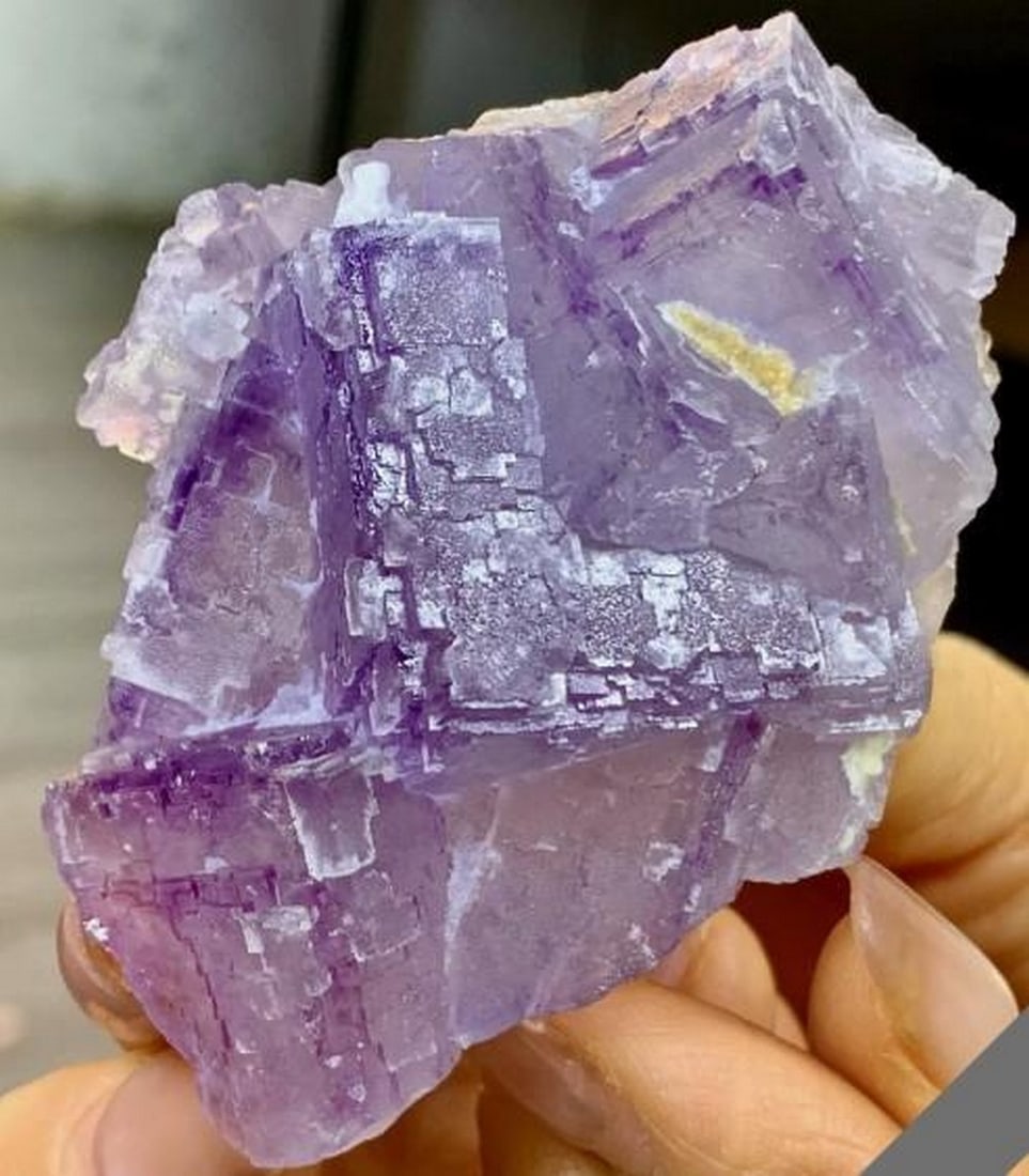 Purple-Blue Fluorite Cube Cluster - 5