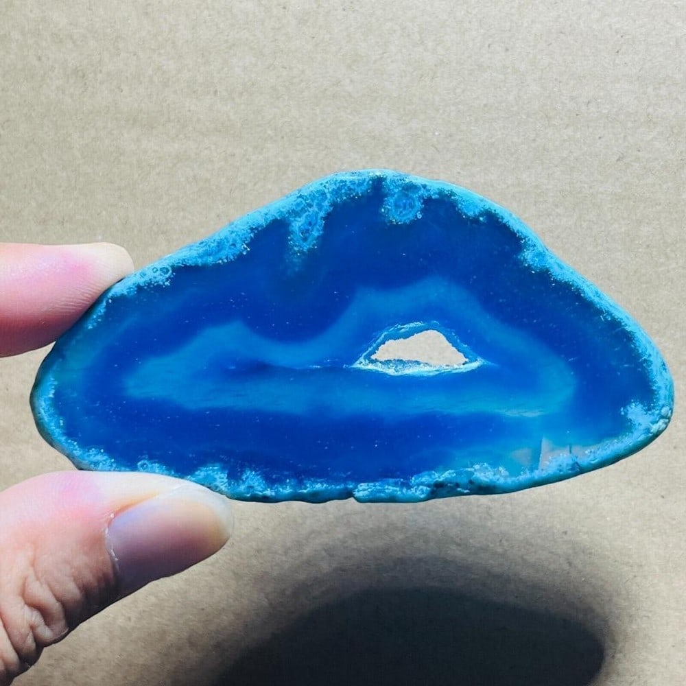 43g Natural agate Agate Geode Slab/Slice quartz crystal mineral specimen (1 of 4)