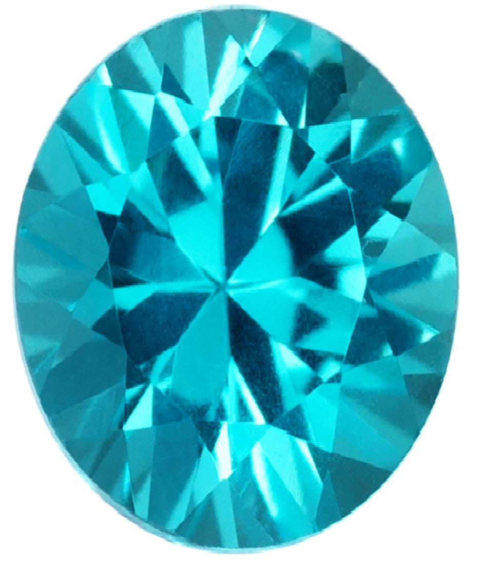 Natural Sri Lankan Extra Fine Oval Cut Blue Apatite: Natural Gems Only: 100% Earth Mined No Synthetics, No Simulants Full Disclosure of Any Treatm