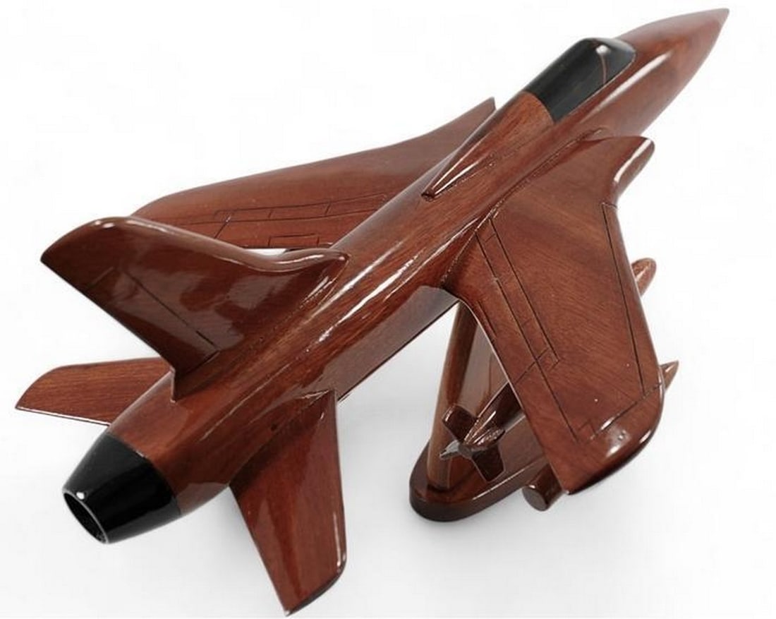Handcrafted Wooden F-105 Thunderchief Model (1 of 4)