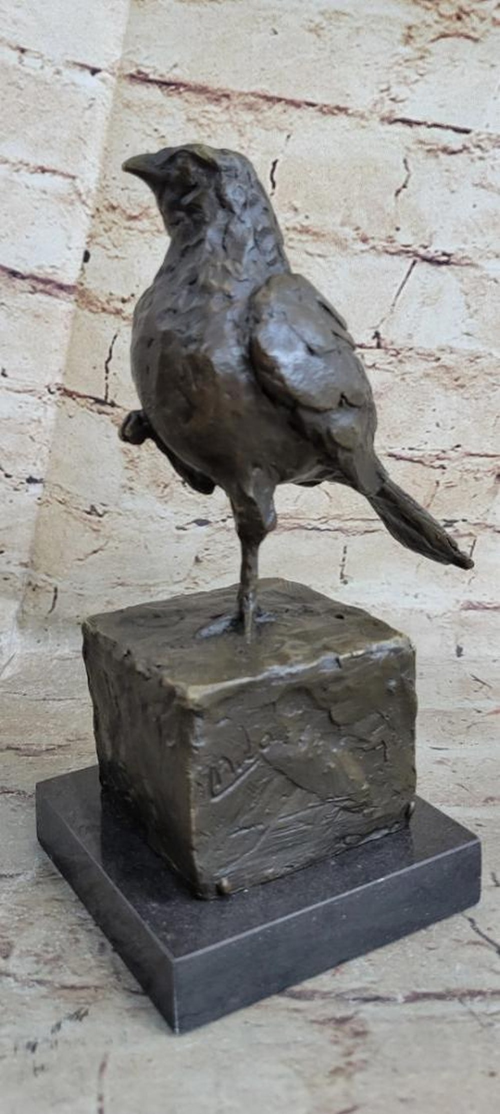 Original Bronze Common Pheasant Sculpture Signed by Milo on Marble Base - 8" x 6.5" (1 of 7)