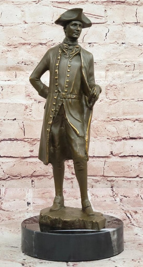 Frederick the Great Bronze Sculpture by J. Mavchi - 13.5" x 5.5": Frederick the Great Bronze Sculpture by J. Mavchi - 13.5" x 5.5" This distinguished limited edition bronze sculpture by J. Mavchi honors Frederick the Great with striking realism and regal au