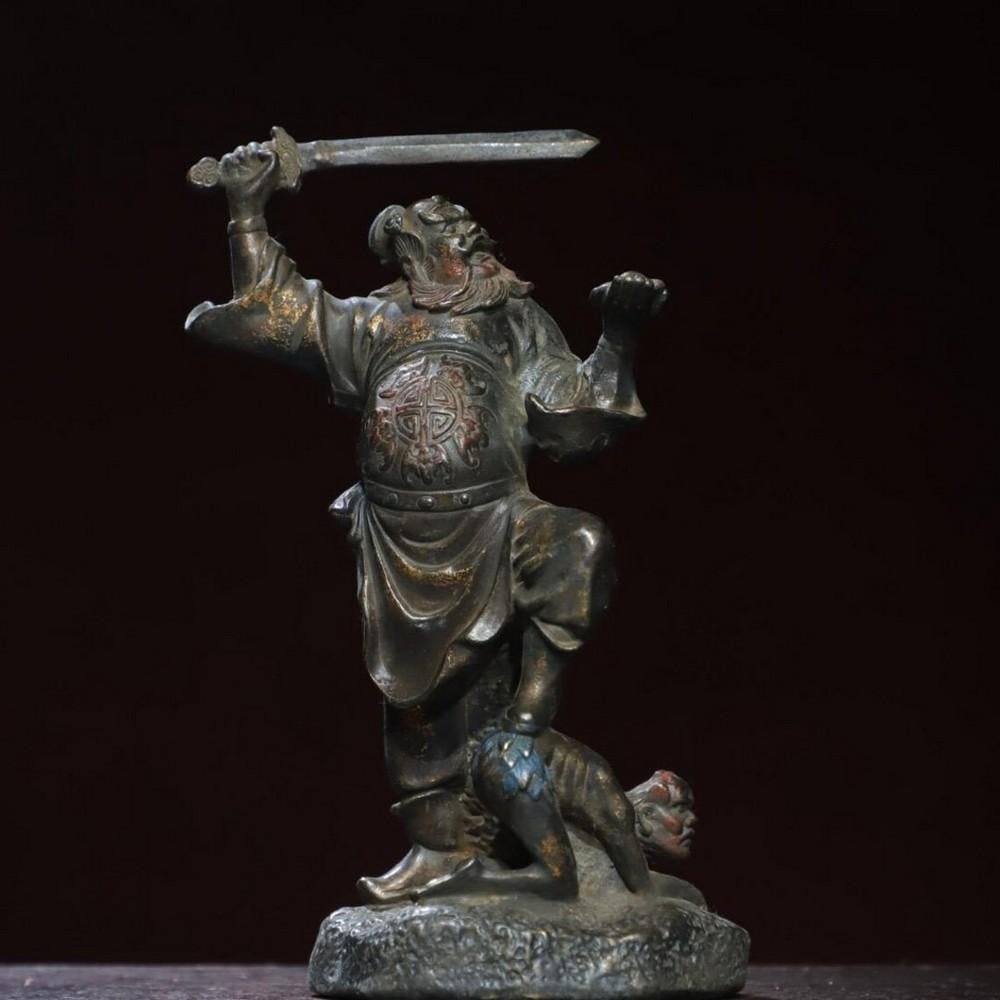 Gilded Copper Zhong Kui Statue (1 of 6)
