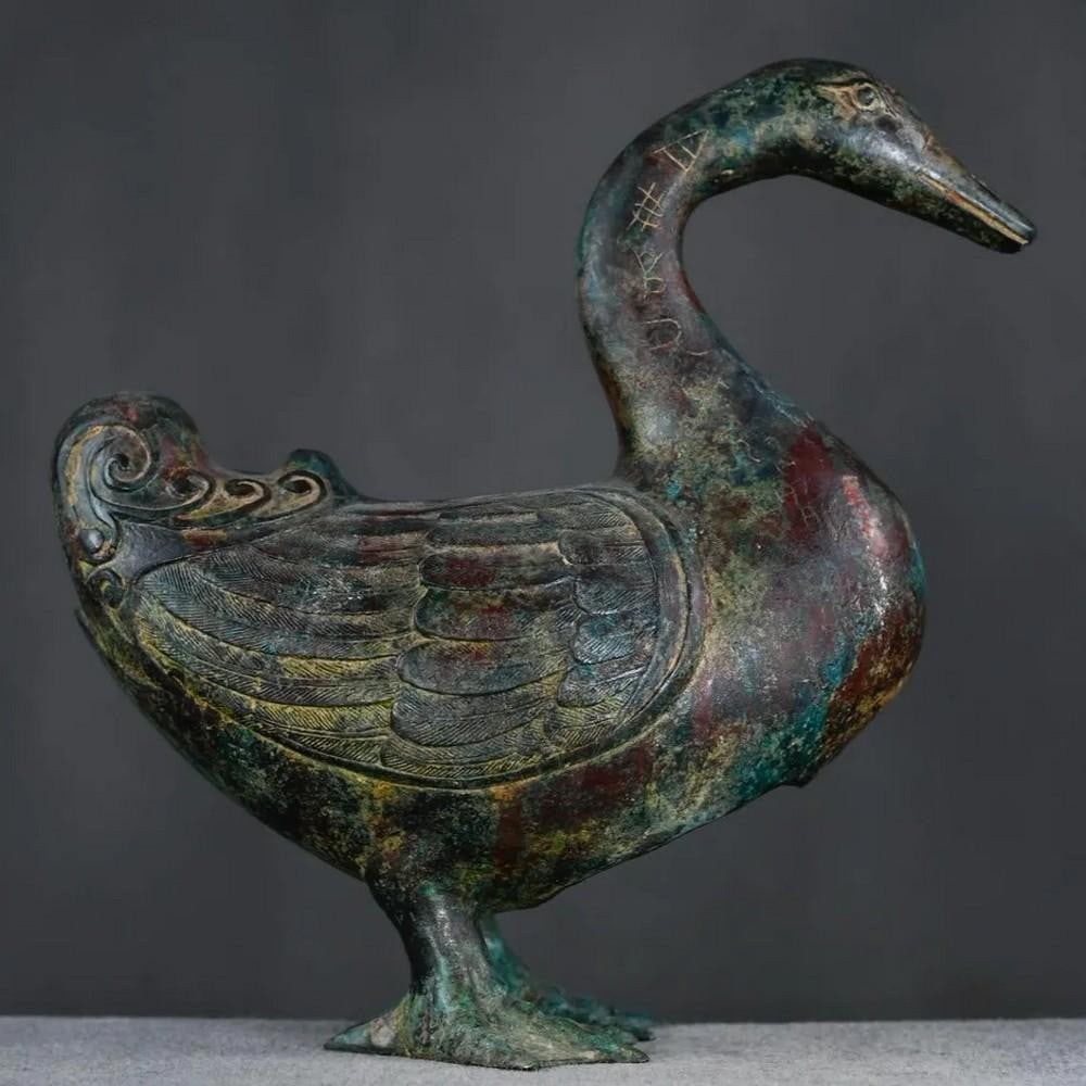 Antique Chinese Bronze Duck Statue (1 of 8)