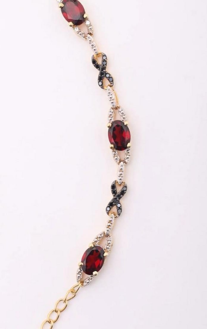 Scarlet Spark Gemstone Bracelet - 3