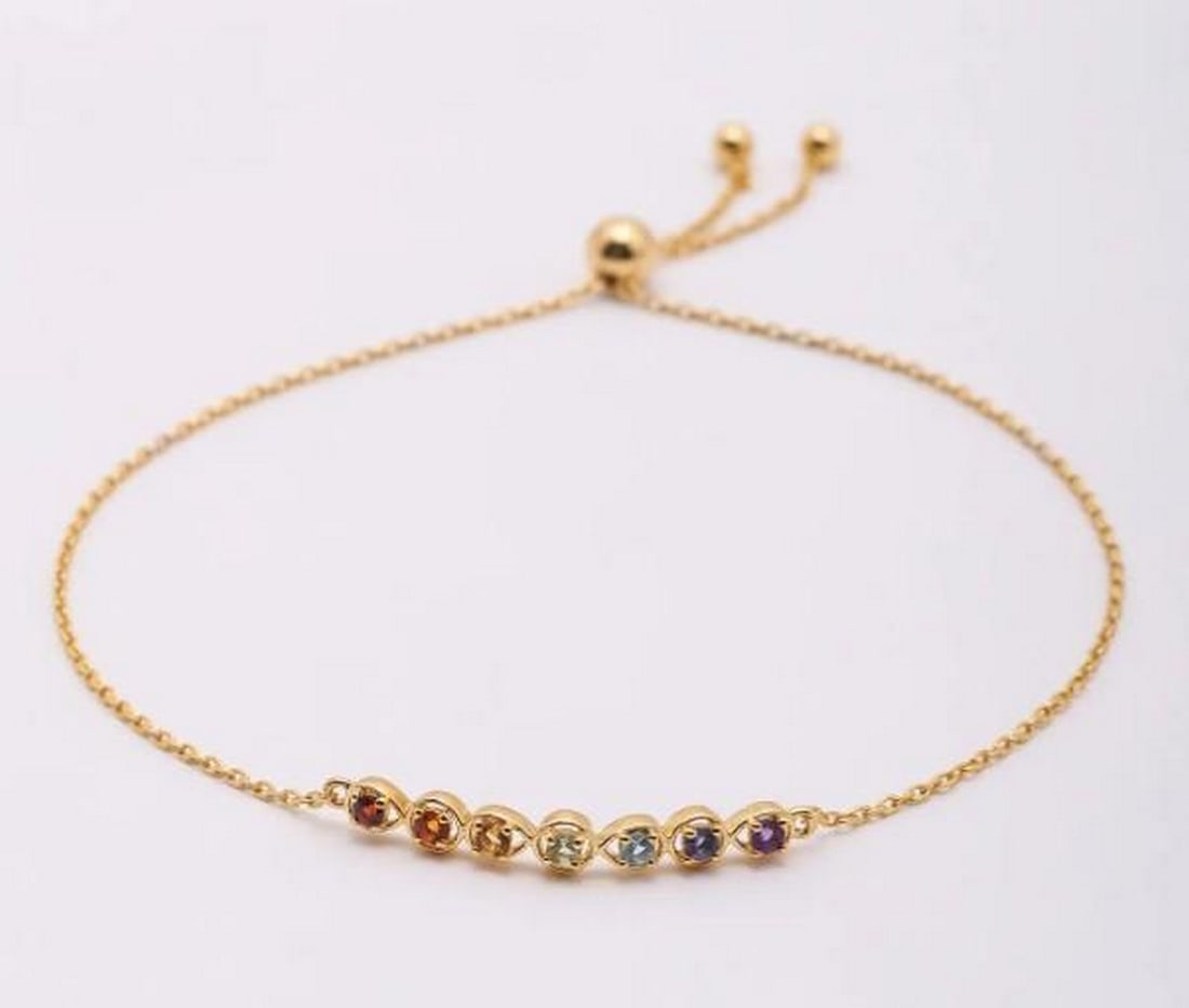 Rainbow Orbit Gemstone Bracelet - 2