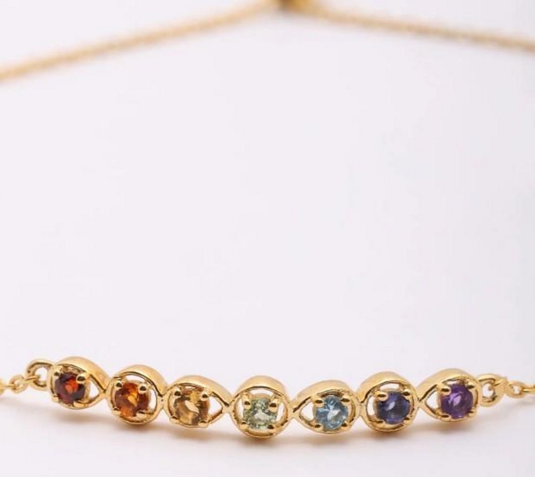 Rainbow Orbit Gemstone Bracelet - 3