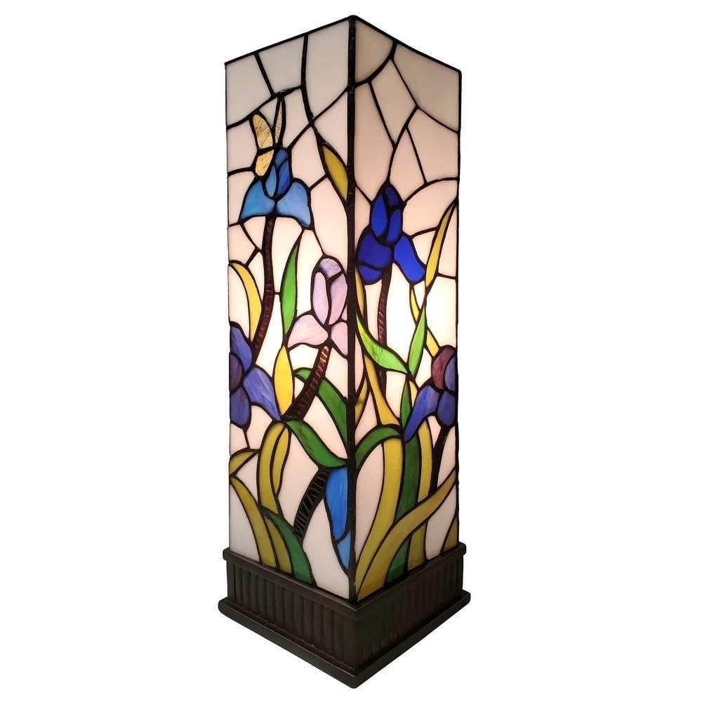 Vintage-Inspired Tiffany Stained Glass Table Lamp: Vintage-Inspired Tiffany Stained Glass Table Lamp Brighten your home with the timeless elegance of this Tiffany-style stained glass table lamp. Expertly handcrafted from 152 individual glass