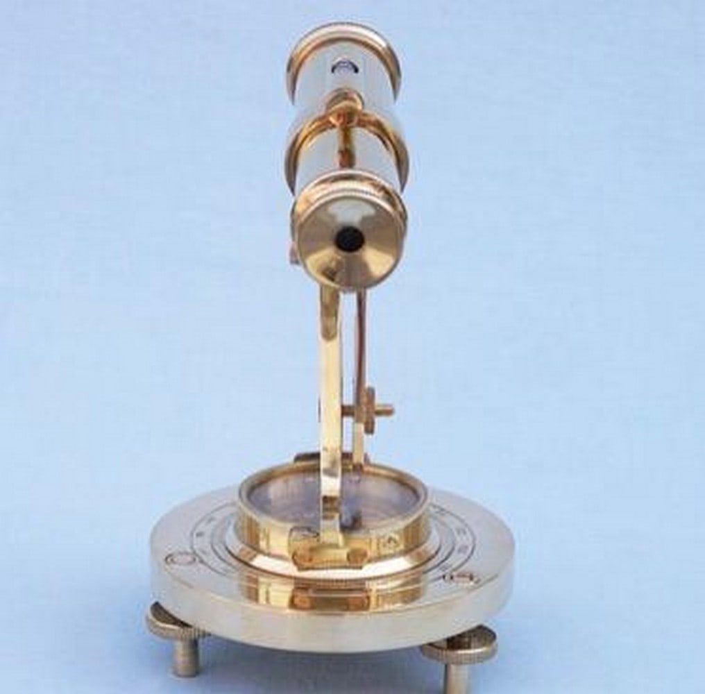 7" Solid Brass Alidade Compass - 5