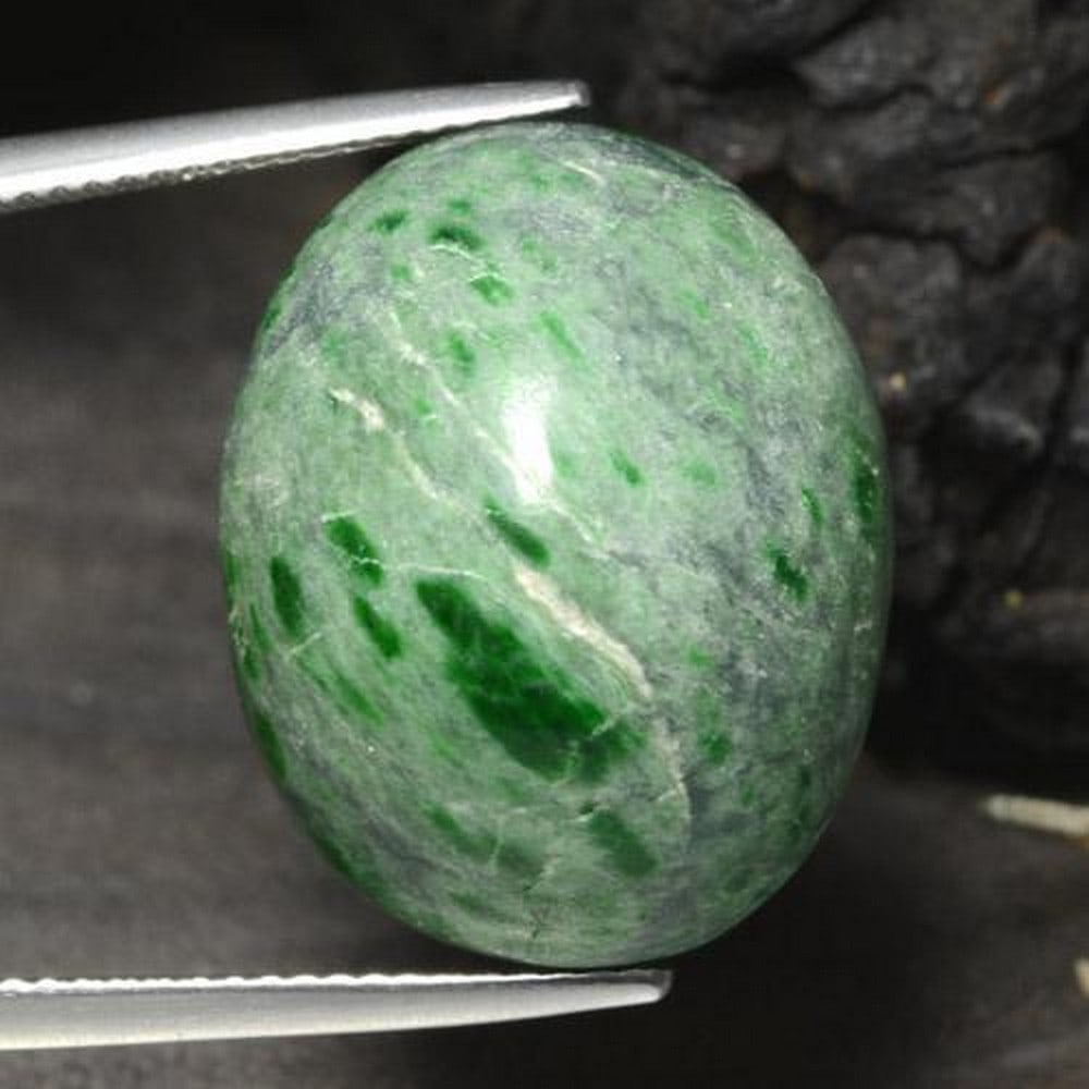 29.33ct Oval Green Maw-sit-sit: 29.33ct Oval Green Maw-sit-sit Maw-sit-sit brings back vitality and energy, it is also a sign of hope. This unique gemstone is similar to Jade and also contains jade properties. Dimensions