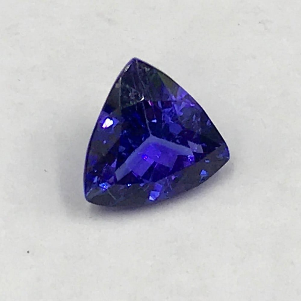 1.42ctFaceted Tanzanite Trillion Gemstone: Faceted Tanzanite Trillion Tanzanite gems are believed to represent heart and intellect combined with intuition and purity. These stones are used as symbols of dignity, truth, judgement and