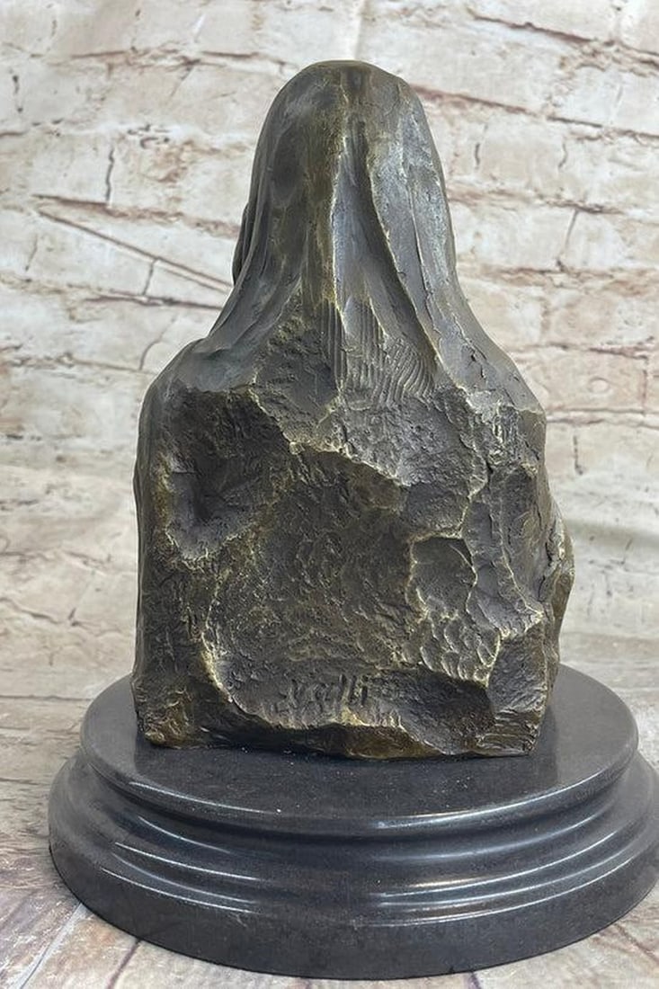 Mona Lisa Bust Bronze Statue - 2