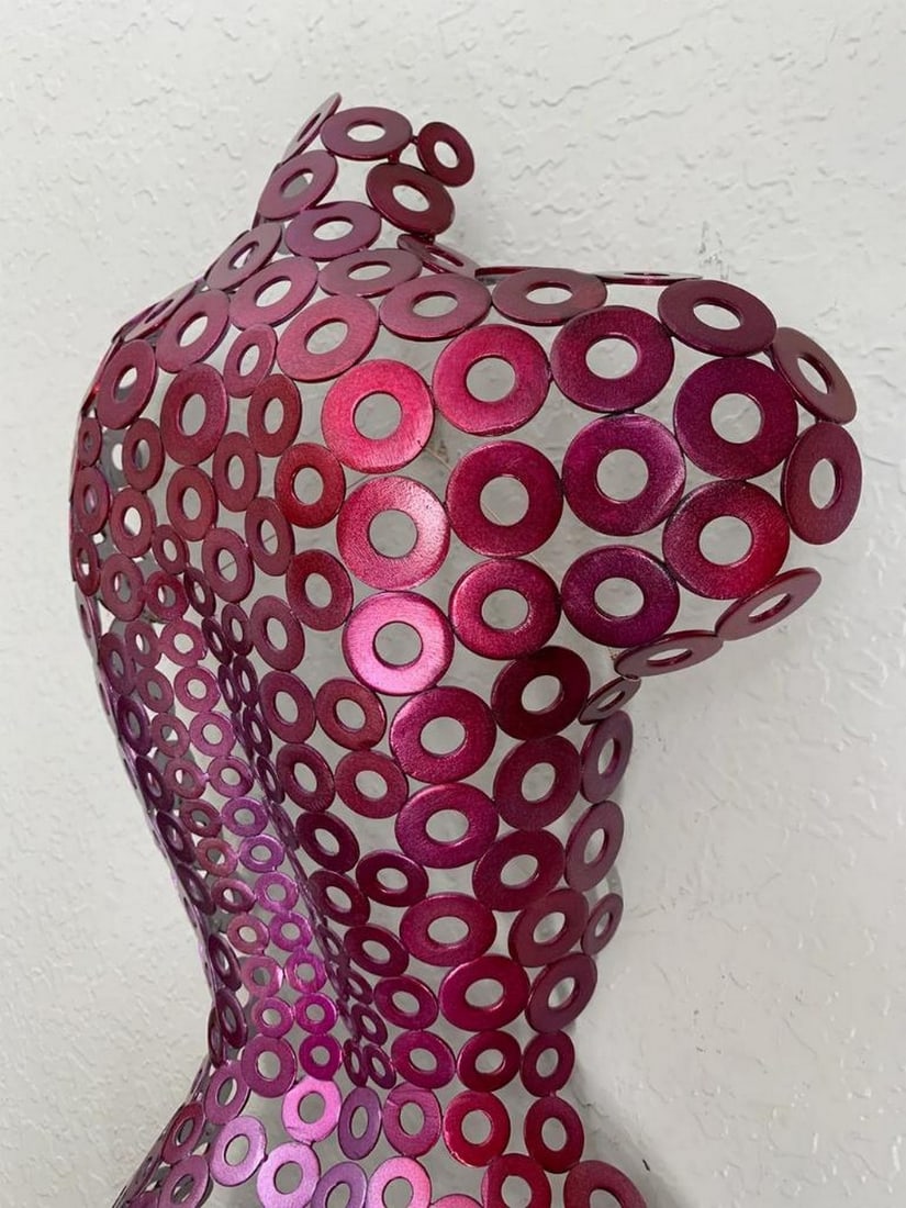 Candy Raspberry Torso Sculpture - 4