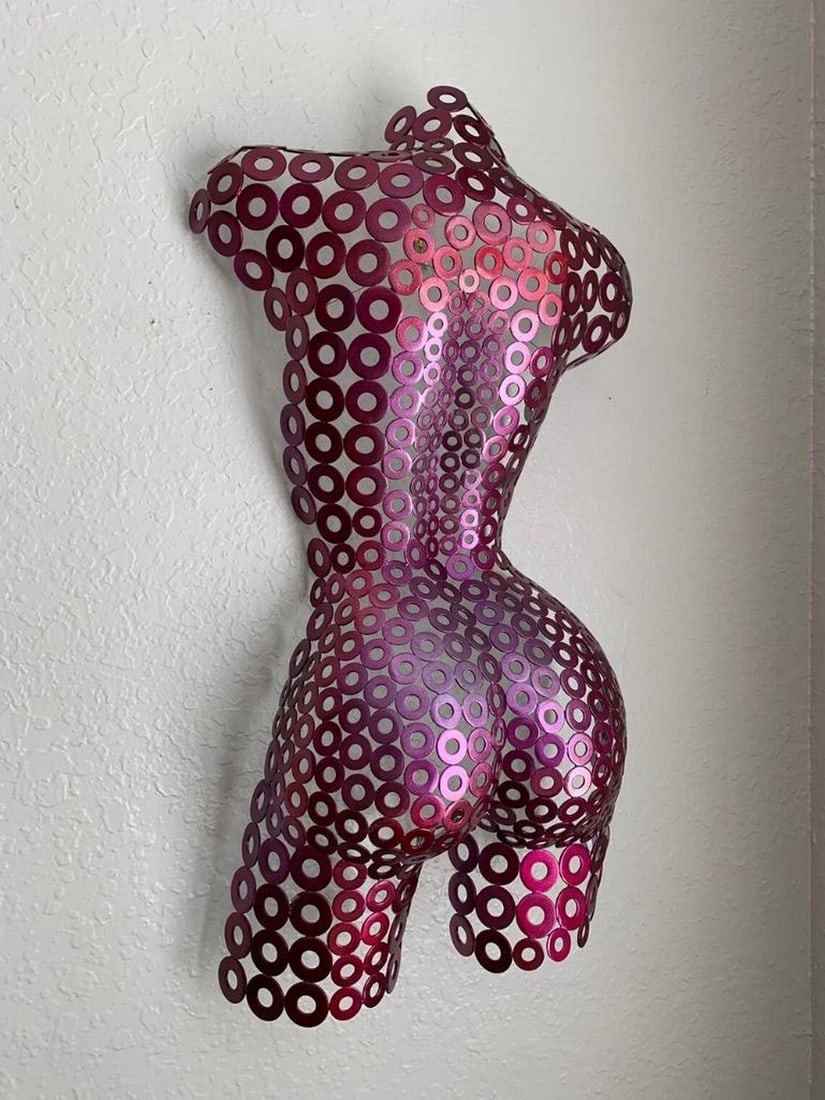 Candy Raspberry Torso Sculpture - 5