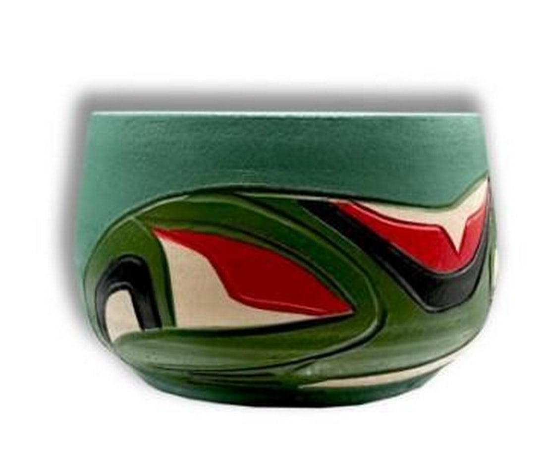 Green Leap Ceramic Bowl - 3