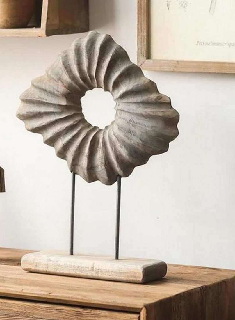 “Continuum Loop?? Wooden Abstract Sculpture - 4