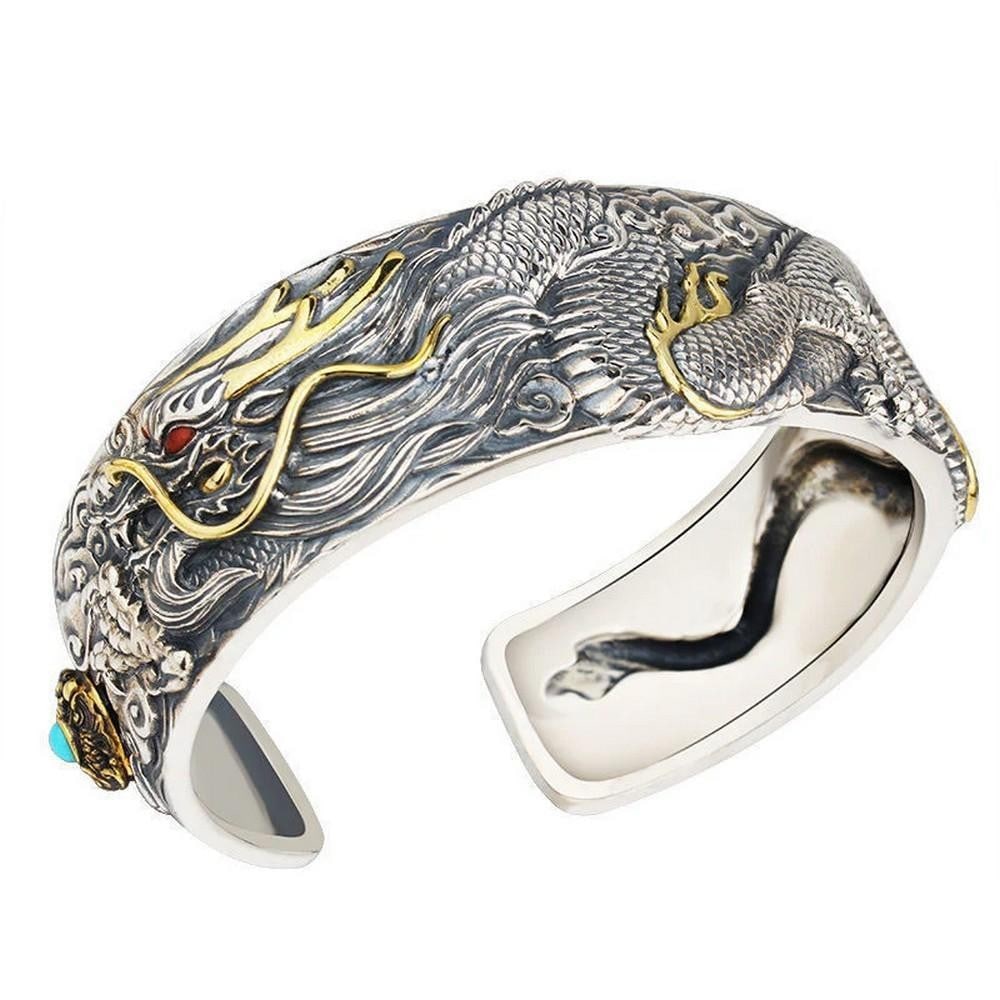 Oriental Dragon Pattern Bangle - 2