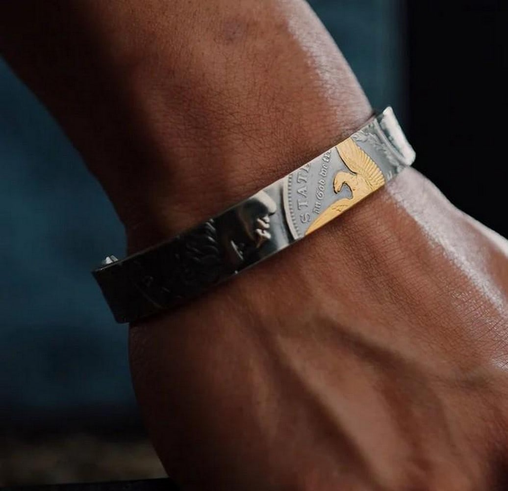 Morgan Silver Coin Bangle - 2