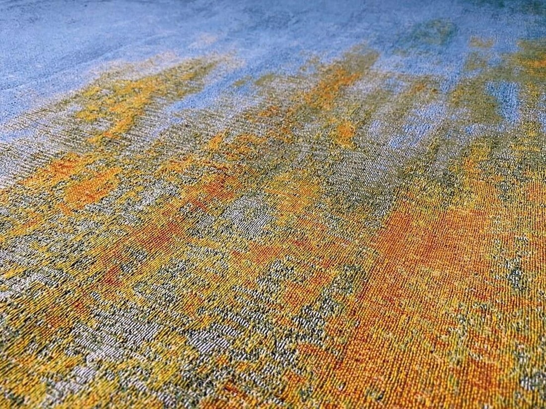 Continuum Modern Abstract Square Wall Tapestry - 2