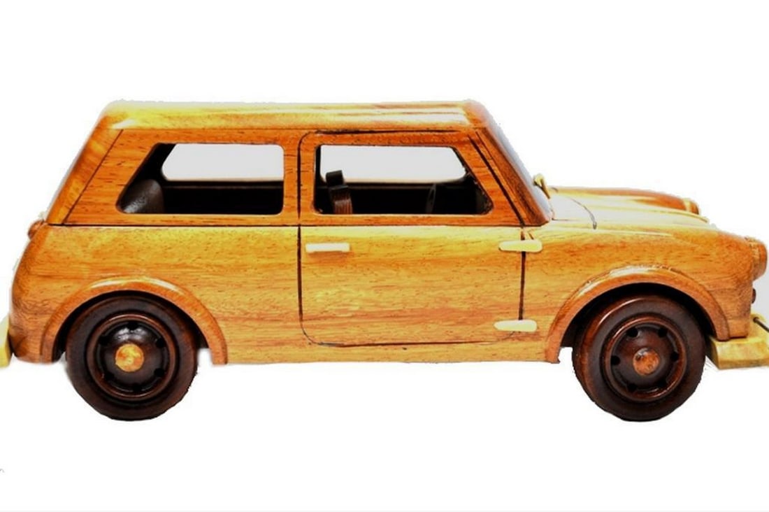 Mini Cooper Wooden Model - 3