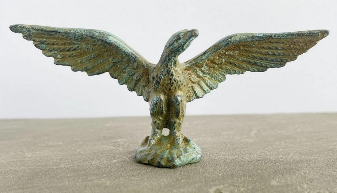 Soaring Bronze Eagle Sculpture - (0.9lbs) - 3