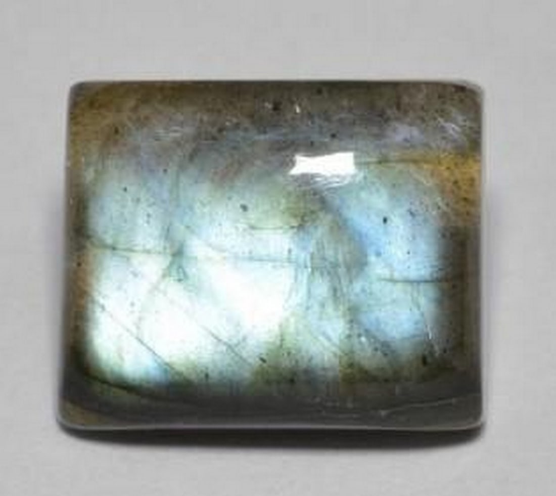 5.43ct Translucent Multicolor Labradorite Baguette - 2