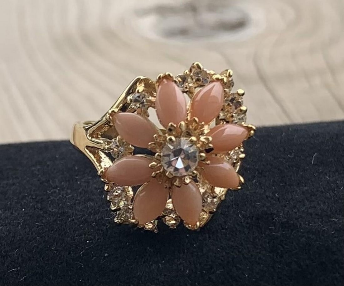 Coral Blossom Ring - 2