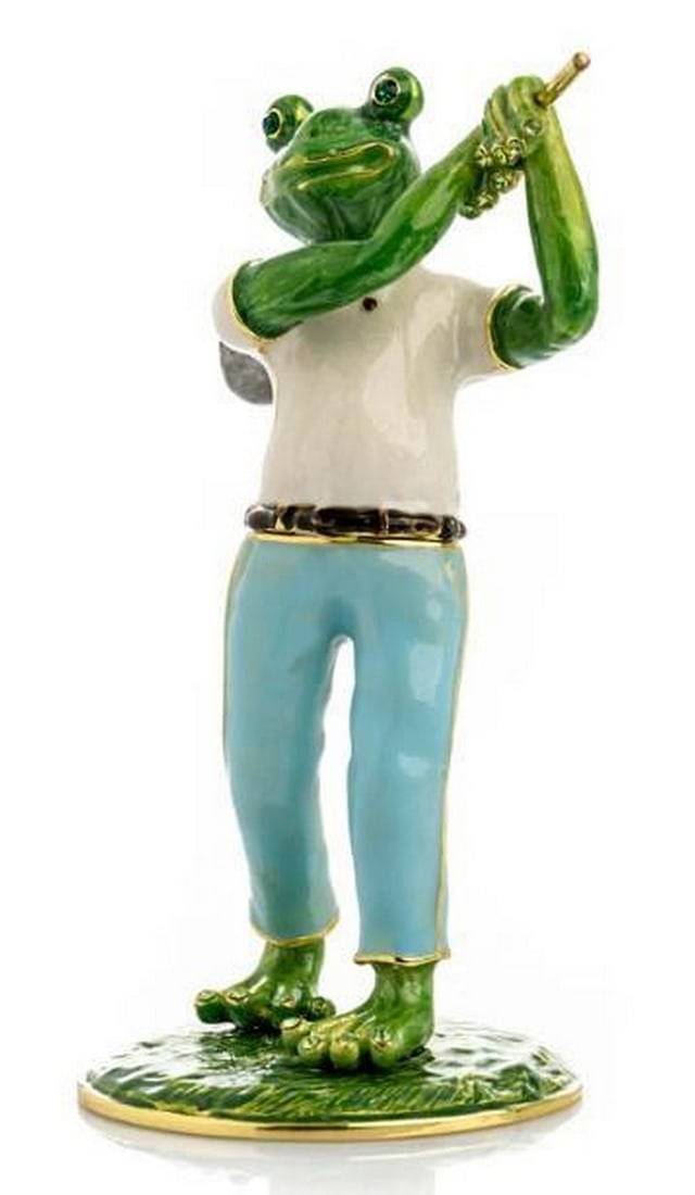 Golfing Frog Trinket Box - 4