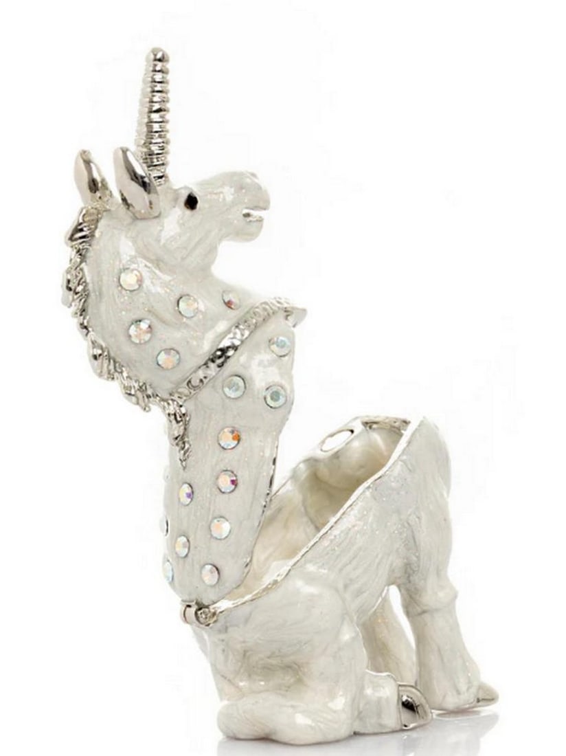 Snowfall Unicorn Trinket Box - 2
