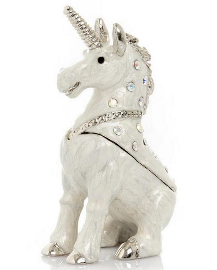 Snowfall Unicorn Trinket Box - 3