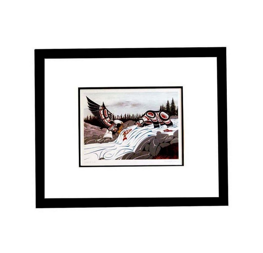 12" x 14" 'Cycle of Life' Framed Print by Richard Shorty: 12" x 14" 'Cycle of Life' Framed Print by Richard Shorty Embark on a visual journey through the intricate and symbolic "Cycle of Life" with Richard Shorty's Framed Art Pic