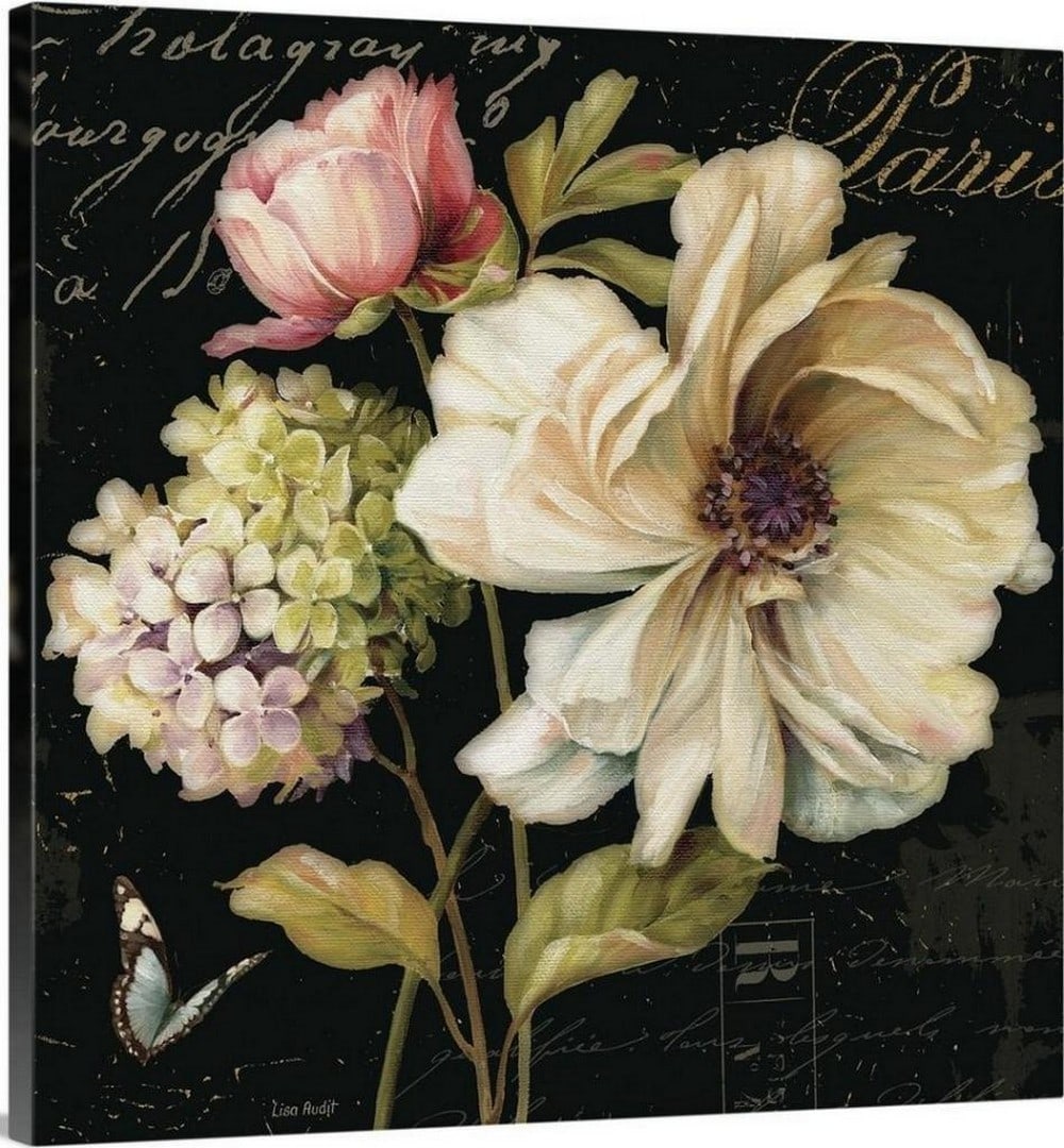 Marche de Fleurs Canvas Reproduction By Lisa Audit: Marche de Fleurs Canvas Reproduction By Lisa Audit Lisa Audit is a Canadian artist whose contemporary floral designs showcase her love for unique patterns. She is versatile with her use of bold