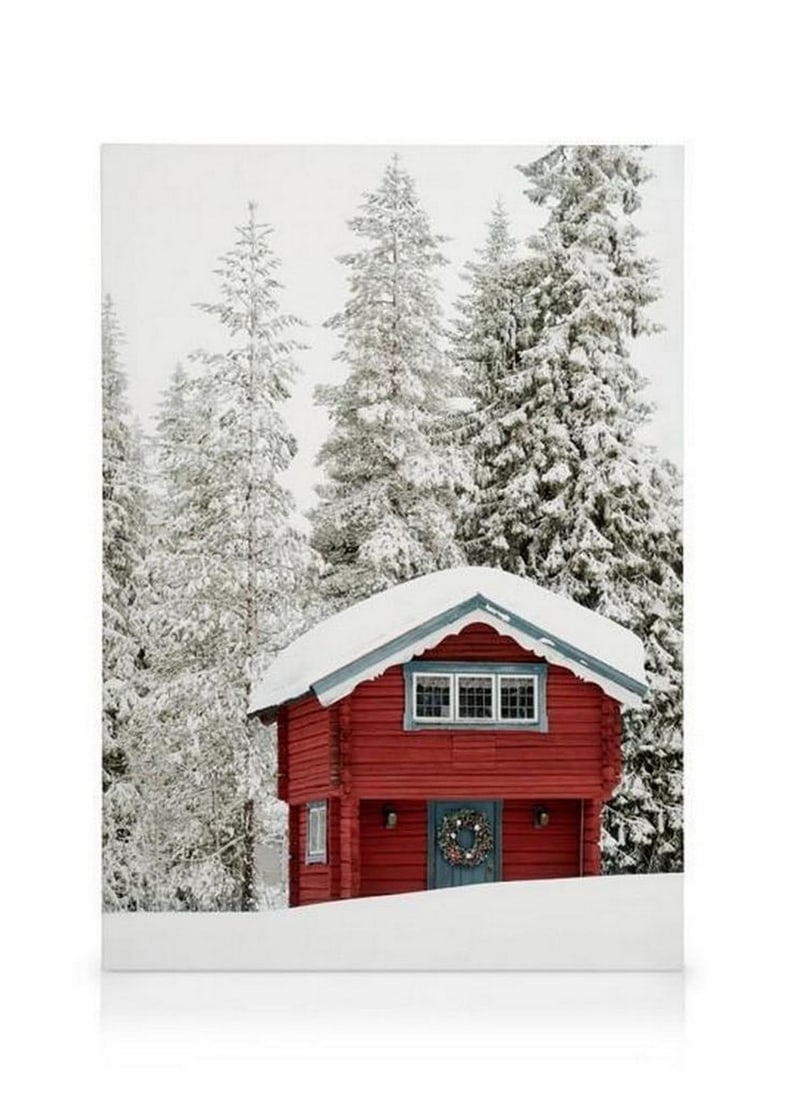 Santa's Workshop on Stretched Canvas