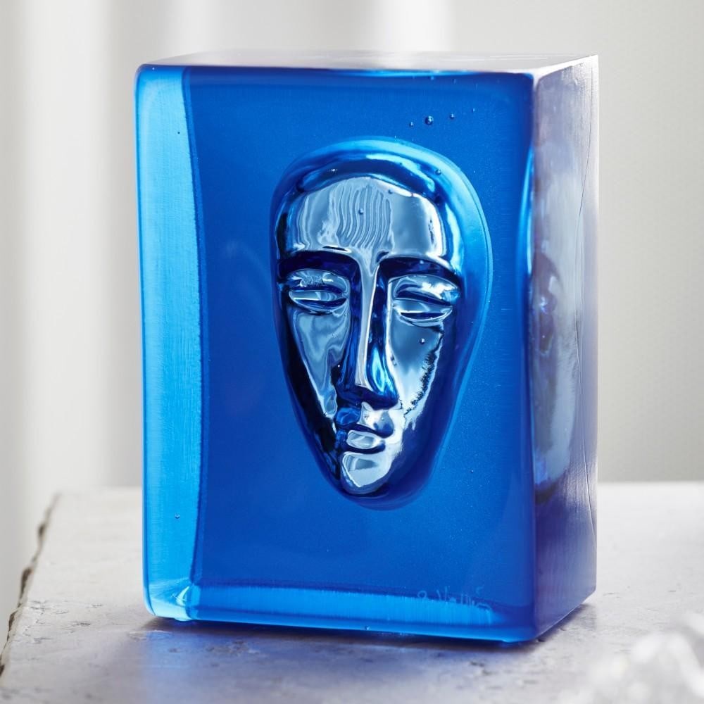 Glass Face ‘Azur Frost’ by Bertil Vallien: Glass Face ‘Azur Frost’ by Bertil Vallien This glass face by Bertil Vallien, part of the Artist Collection, is cast in graphite and features a sandblasted surface for a precise, frosted finish. T