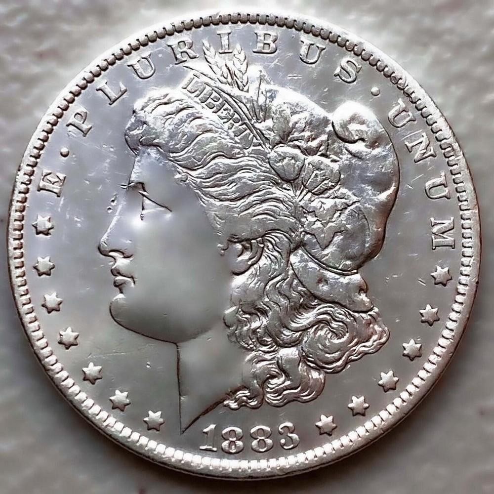 1883-O AU MORGAN SILVER DOLLAR: 1883-O AU MORGAN SILVER DOLLAR Certification: Uncertified Circulated/Uncirculated: Circulated Year:1883 Composition: 900 Silver Mint Location:New Orleans