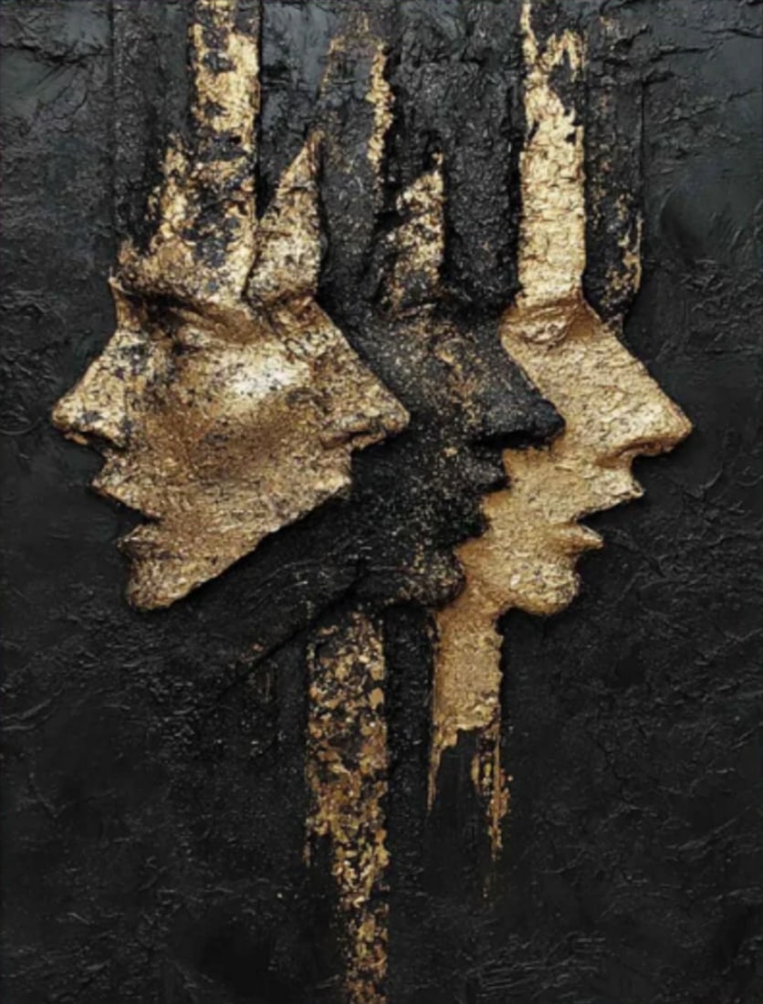 Evolving Faces Canvas Painting - 2