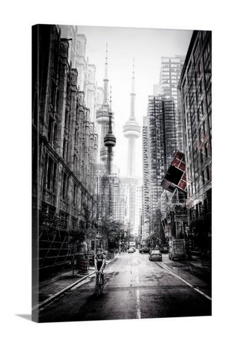 The Streets Of Toronto Canvas Reproduction Print (1 of 1)